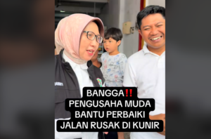 Pengusaha dan Pemkab Lumajang Bergotong Royong Perbaiki Jalan Rusak di Kunir