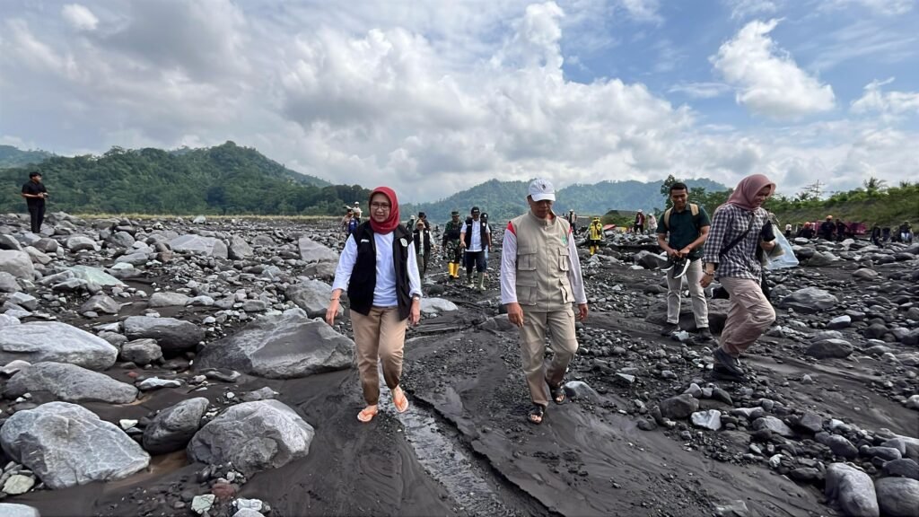 Pembangunan Bronjong di Tanggul Sungai Bondeli Lumajang Ditarget Selesai Tiga Bulan
