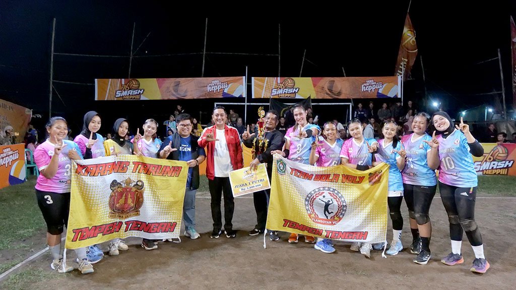 Smash Heppiii Tekan Gas! Turnamen Bola Voli Dorong Ekonomi Desa