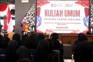 Bupati Lumajang Tekankan Disiplin dan Konsistensi bagi Mahasiswa Baru Polinema