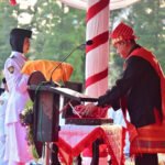 Penurunan Bendera Tutup Rangkaian HUT ke-80 RI di Lumajang