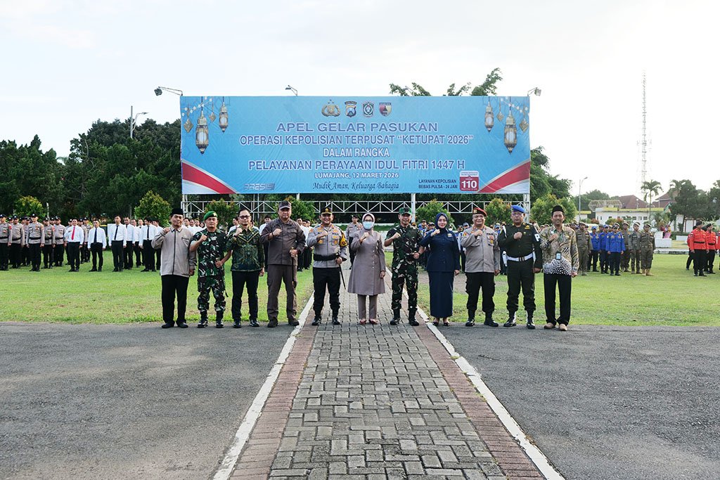 Lumajang Gelar Apel Operasi Ketupat 2026, Pastikan Mudik dan Idulfitri Aman