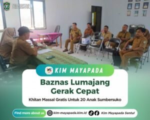 Bantu Keluarga Kurang Mampu, BAZNAS Lumajang Gelar Khitan Massal Gratis di Sumbersuko