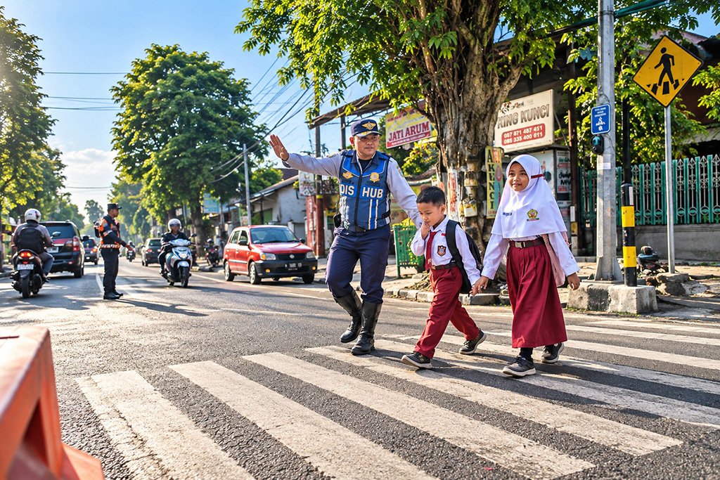 Penataan Jalan PB Sudirman Lumajang Berlangsung, Dishub Atur Lalu Lintas